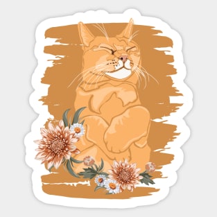 Cat Lovers Cat Girlfriend Cat Daddy Cat Mom Funny Cat Sticker